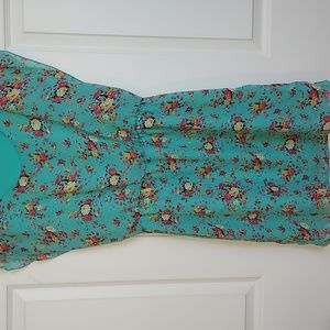 Vintage Bongo floral lined dress size Medium